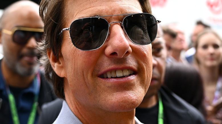 Tom Cruise wearing sunglasses