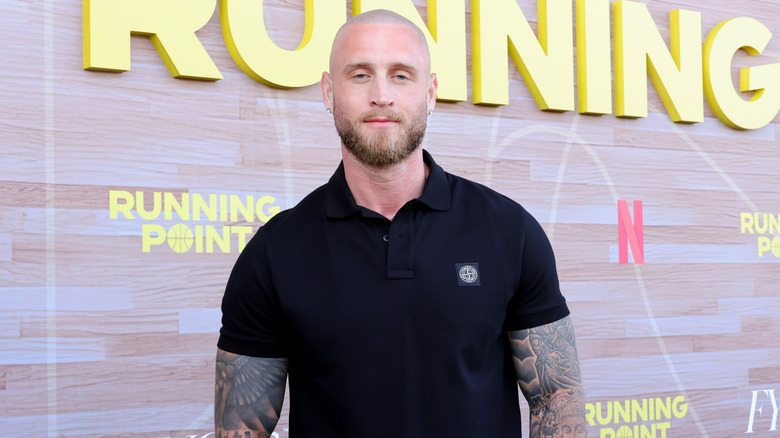 Chet Hanks on a 2025 red carpet for "Running Point"