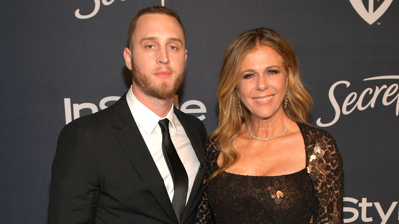 Chet Hanks with his mom on a 2020 red carpet