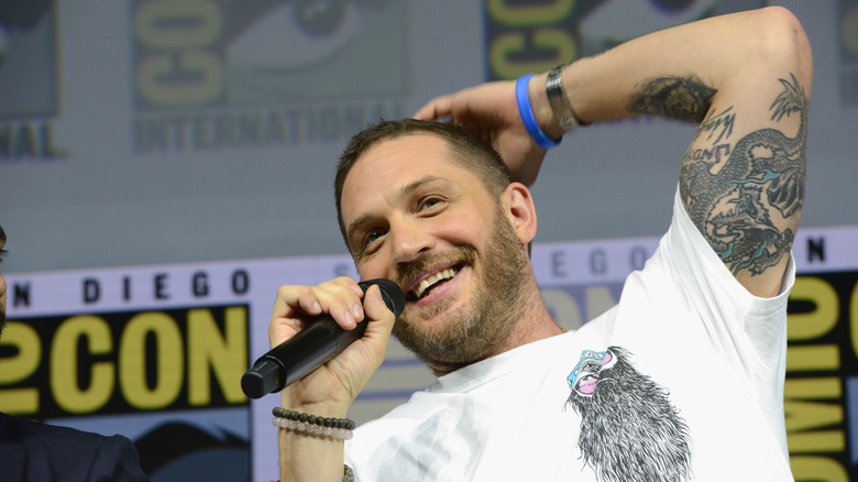 Tom Hardy smiling