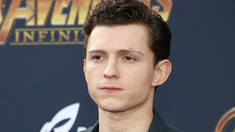 Tom Holland posing