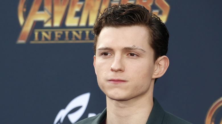 Tom Holland posing
