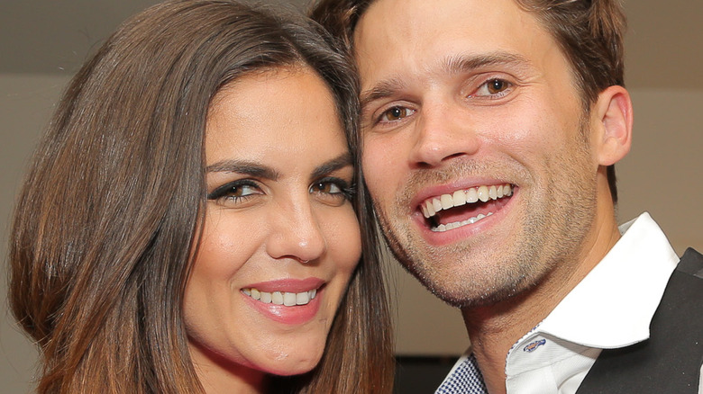 Katie Maloney and Tom Schwartz smiling