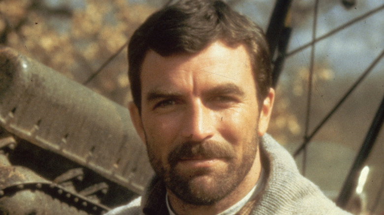 Tom Selleck slightly smiling