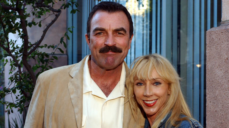 Tom Selleck and his wife, Jillie Mack, posing for a photo.