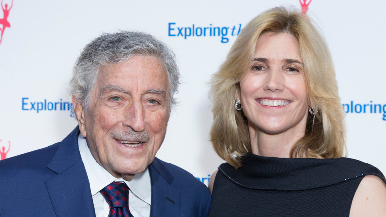 Tony Bennett and Susan Benedetto smiling