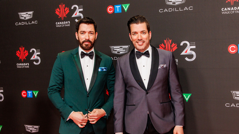 Drew and Jonathan Scott on Canada's Walk of Fame anniversary red carpet