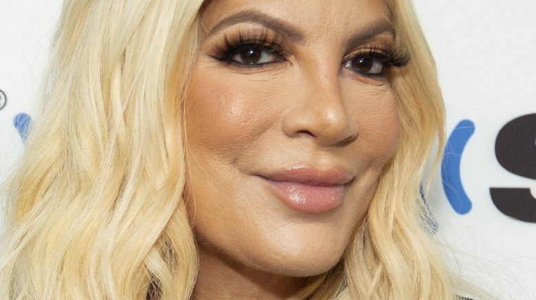 Tori Spelling smiling