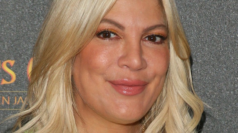 Tori Spelling smiling