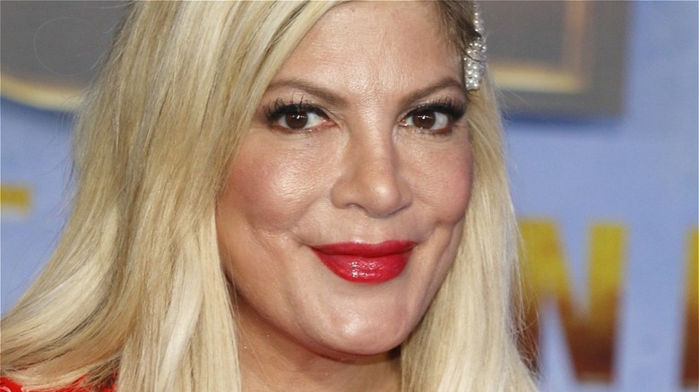 Tori Spelling smiling