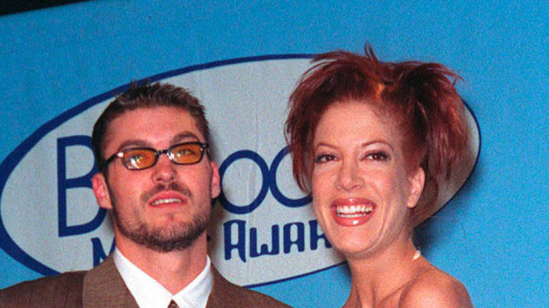 Brian Austin Green and Tori Spelling in '90s