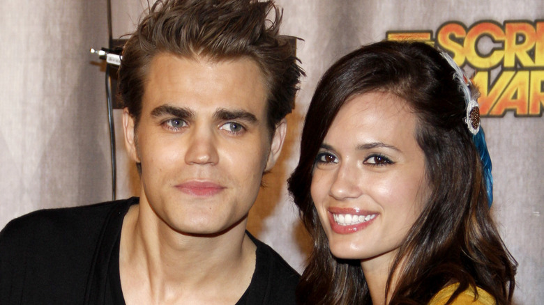 Paul Wesley and Torrey DeVitto on the red carpet