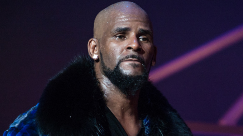 R Kelly looking serious