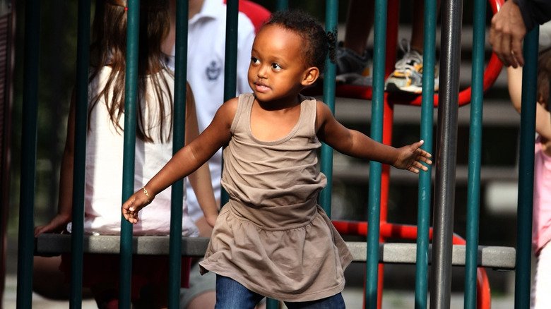 Zahara Jolie-Pitt as a young child