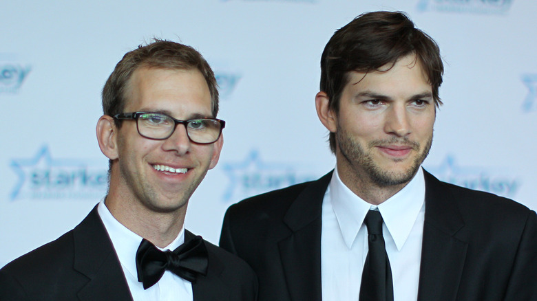 Ashton Kutcher with twin brother Michael Kutcher