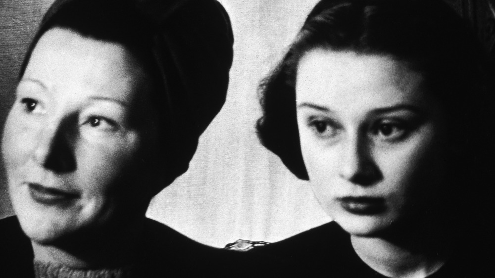 Audrey Hepburn and her mother Edda van Heemstra