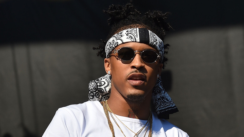 August Alsina performing on stage