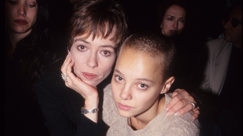 Mackenzie Phillips with arm around Bijou Phillips