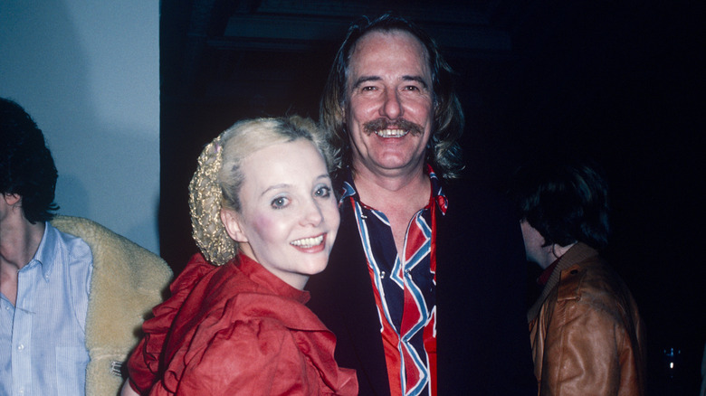 Geneviève Waïte, John Phillips smiling