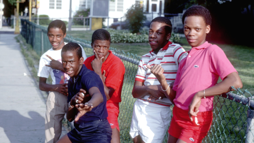 New Edition posing for a photoshoot