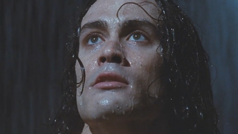 Brandon Lee in rain