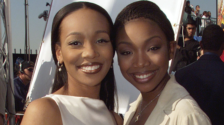 Monica and Brandy smiling together