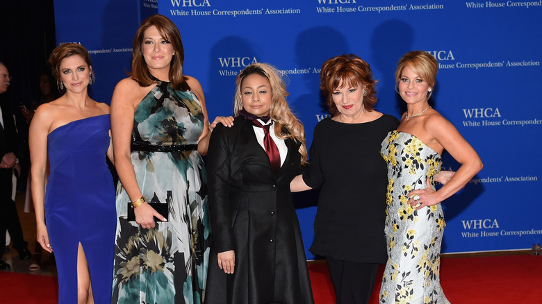 Candace Cameron Bure with the cast of The View