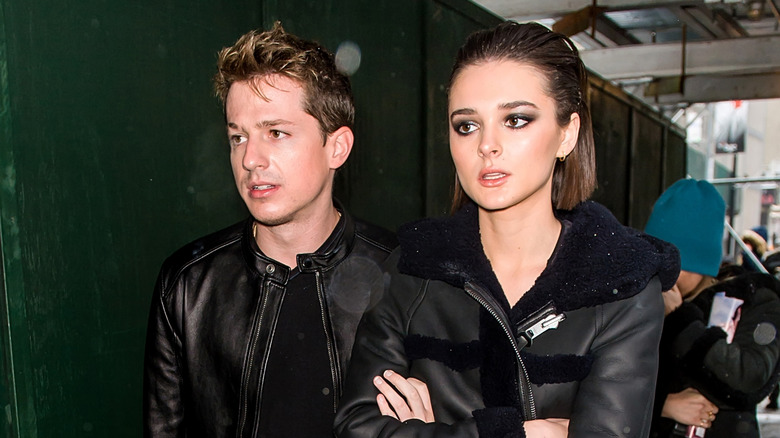 Charlie Puth and Charlotte Lawrence at New York Fashion Week