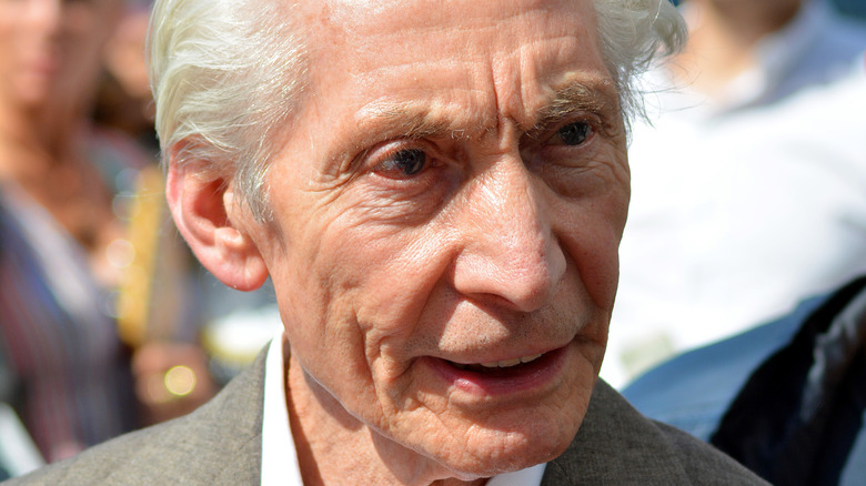 Charlie Watts looking concerned