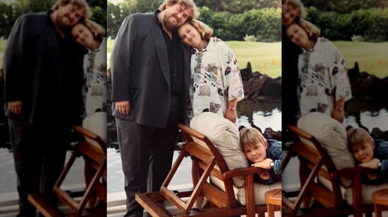 John Candy poses with his children