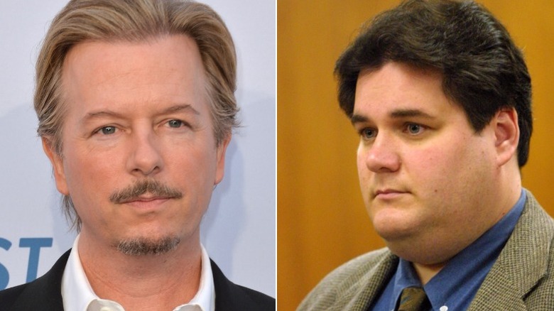 David Spade white shirt, David Malloy in court