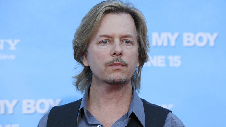 David Spade looking serious