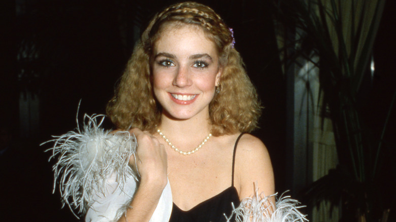Dana Plato at media event in the 1980s