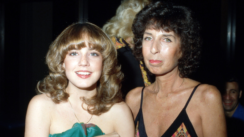 Dana Plato posing with her mother