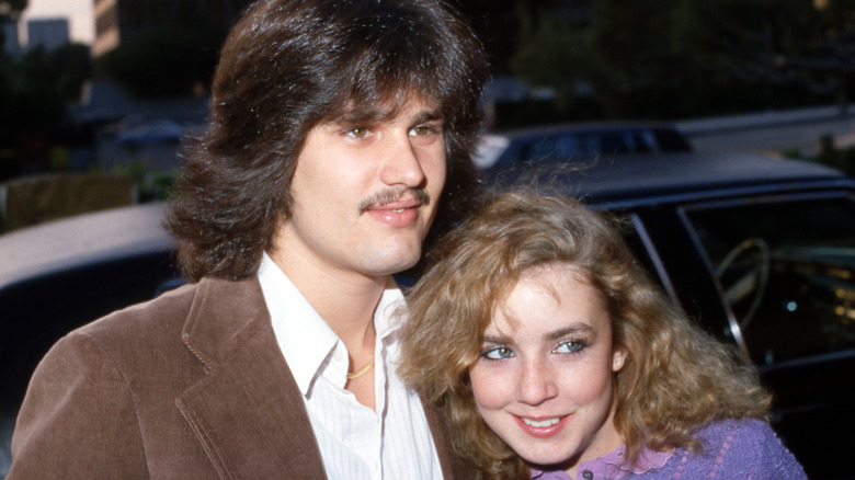 Lanny Lambert posing with Dana Plato