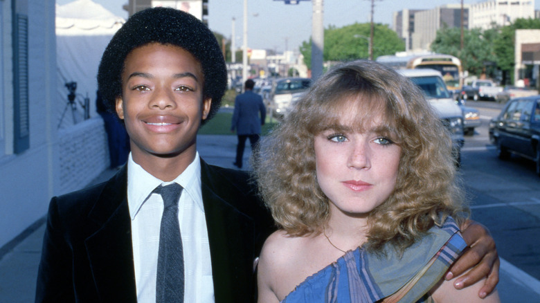 Todd Bridges posing with Dana Plato