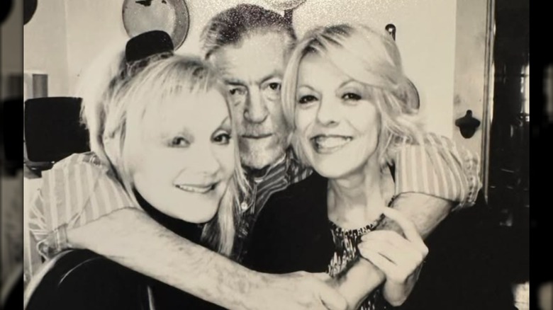Stella, Floyd and Freida PArton pose together.