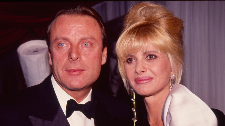 Riccardo Mazzucchelli and then-wife Ivana Trump posing and smiling