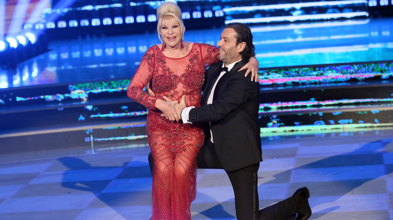 Ivana Trump and Rossando Rubicondi dancing on Italy's Dancing with the Stars