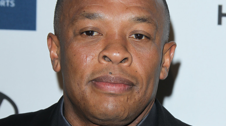 Dr. Dre looking serious