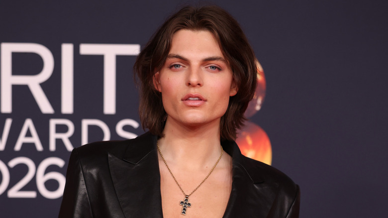 Damian Hurley at the 2026 BRIT Awards.