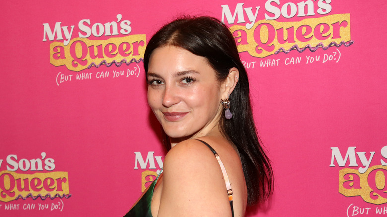 Gracie McGraw attens the play, My Son's A Queer (But What Can You Do?), in June 2025