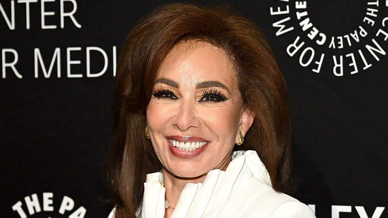 Jeanine Pirro posing on a red carpet