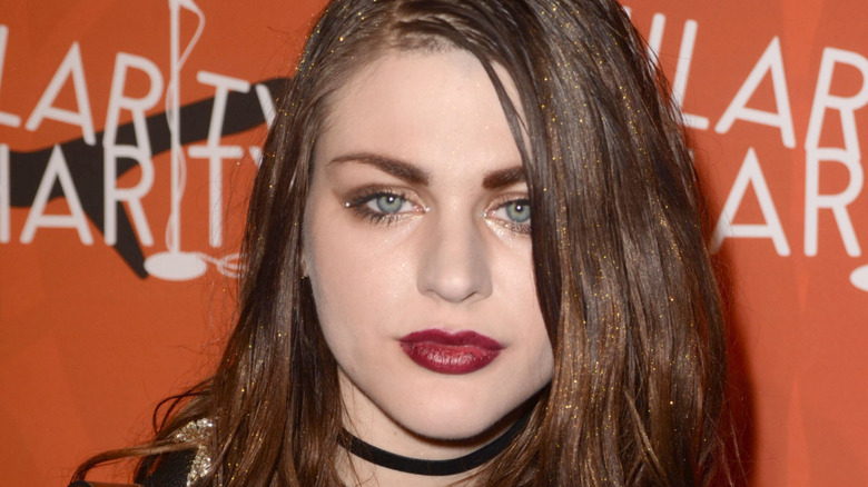 Frances Bean Cobain, looking moody