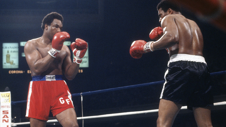 George Foreman and Jimmy Young in a boxing match
