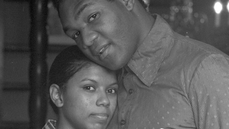 Cynthia and George Foreman posing together