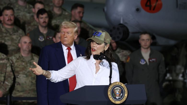 Gretchen Whitmer at the Selfridge Air National Guard Base