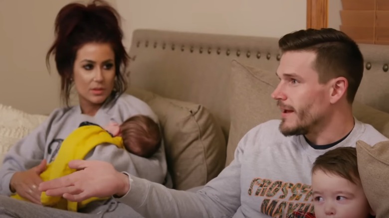 Chelsea and Cole DeBoer having a conversation on "Teen Mom 2."