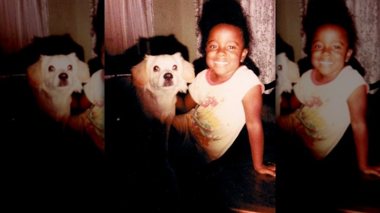 Tiffany Brooks poses as a child