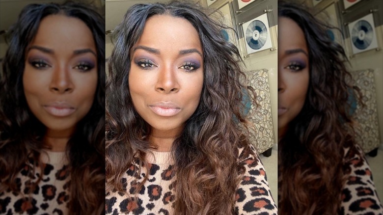 Tiffany Brooks takes selfie with serious expression